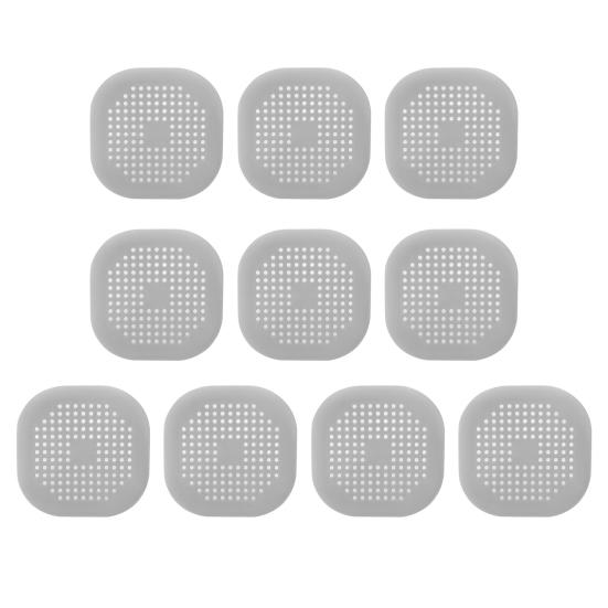 3/5/10Pcs Floor Drain Mat Easy Installation Effective Residue Filter Anti-clog Shower Drain Cover Leak-proof Drain Strainer
