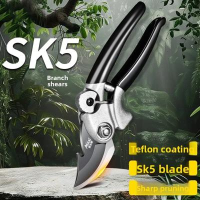 SK5 Steel Pruning Shears Multi Functional Garden Scissors, Household Bonsai and Fruit Tree Pruning Scissors