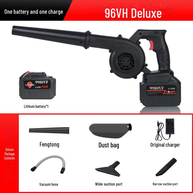 Rechargeable High-Power Turbo Fan & Lithium Electric Dust Blower Hair Dryer
