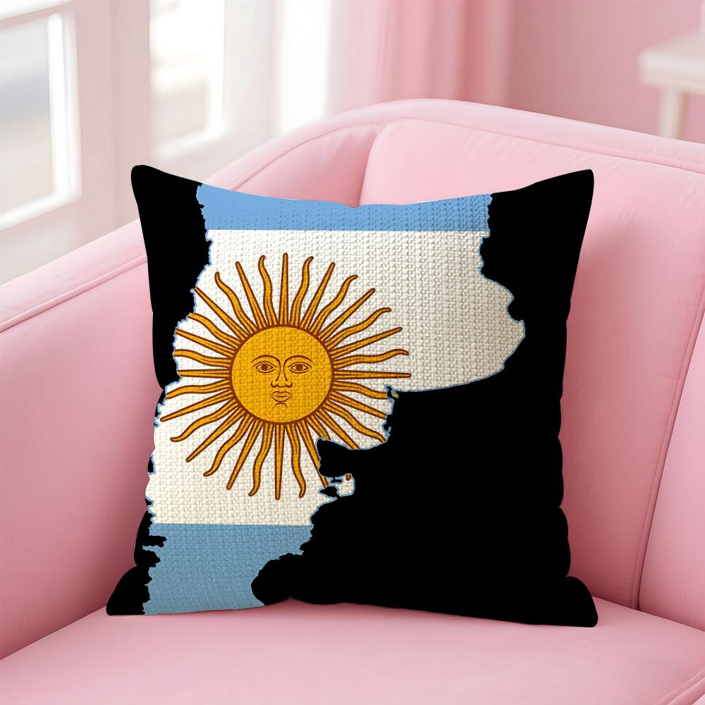 

Uruguay Flag Hot Cushion Cover Natural Linen Pillow Case DoubleSided Print Decorative Sofa Pillowcase Home Decor Gift 30x30cm
