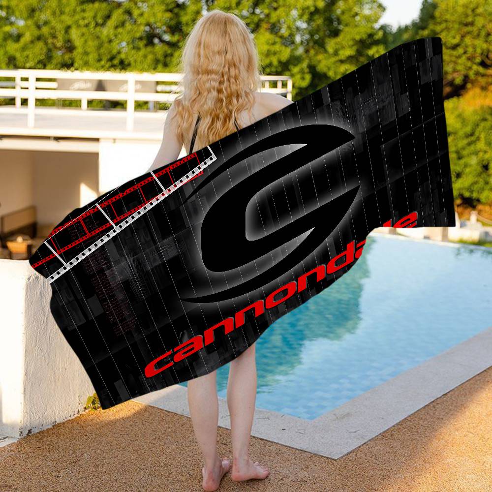 C-Cannondale Microfiber Printed Beach Towel Mountain Climbing Yoga Beach Swimming Running Absorbent Soft Towel