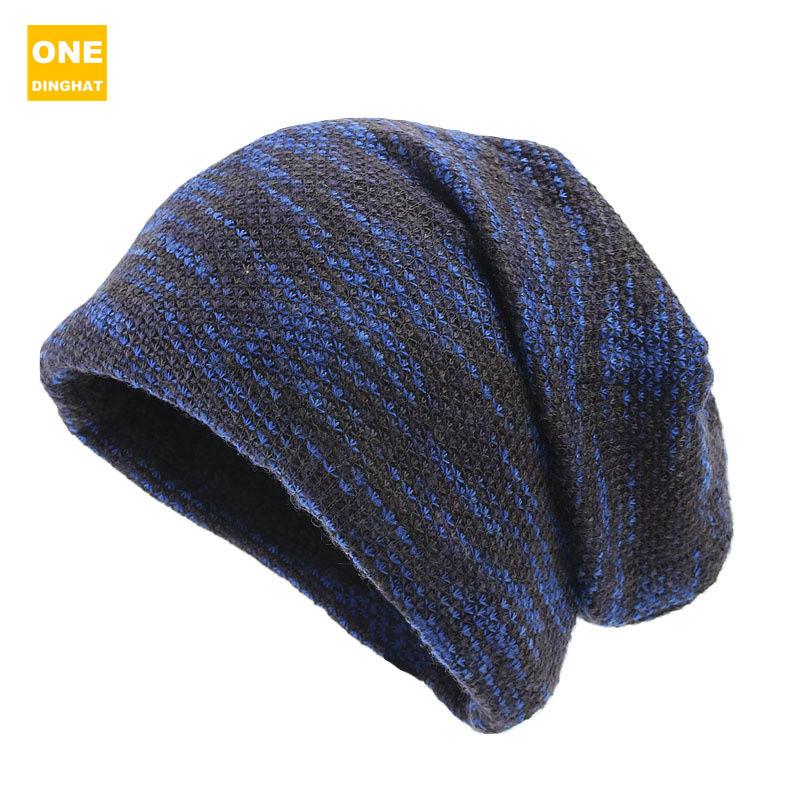 Men'S And Women'S Winter Cotton Pullover Hats, Double-Layer Fleece Ear Caps, Stacking Long Hats Tm-123