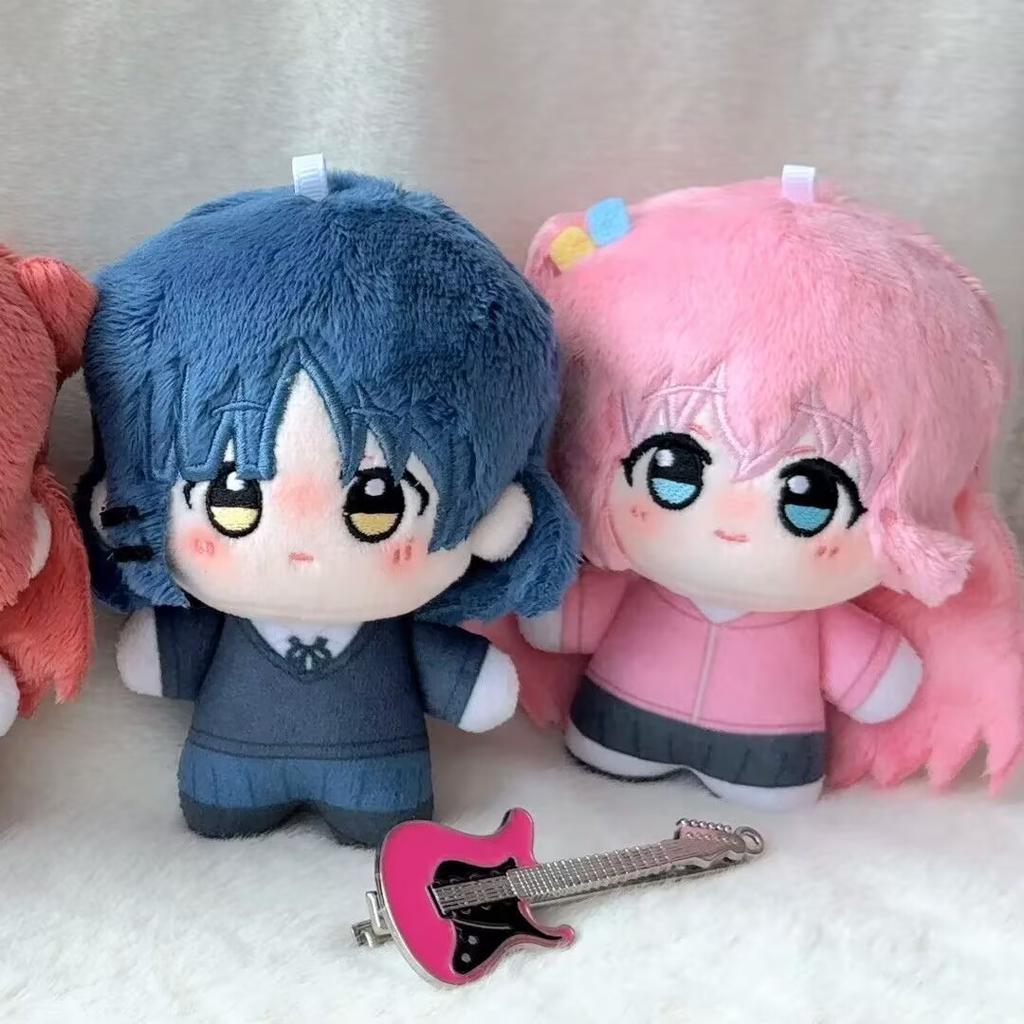 10cm BOCCHI THE ROCK Plush Toy Fans Anime Kita Ikuyo Plushie Doll Peripherial Yamada Ryo Plush Keychain Dolls Backpack Kids Gift