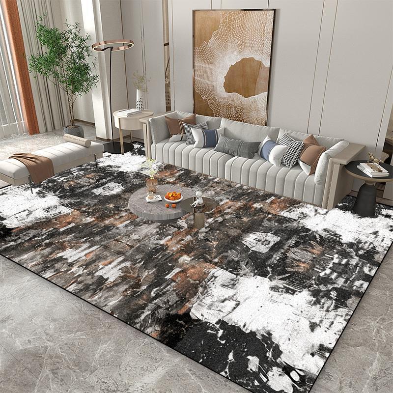Home Decoration Abstract Carpet Living Room Light Luxury Rugs Modern Hall Sofa Side Foot Mat Anti-slip Doorway Hallway Large Rug
