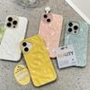 Luxury Soft Silicone Wave Fold Pattern Phone Case For iPhone 17 Air 11 12 13 14 15 16 17 Pro Max Plus Candy Bumper Back Cover
