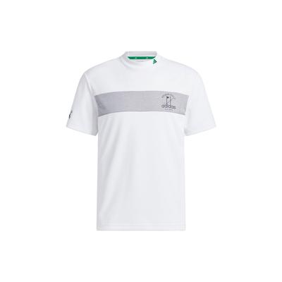 Colorblock Rundhals Kurzarm T-Shirt Herren Tops Weiß HT6871