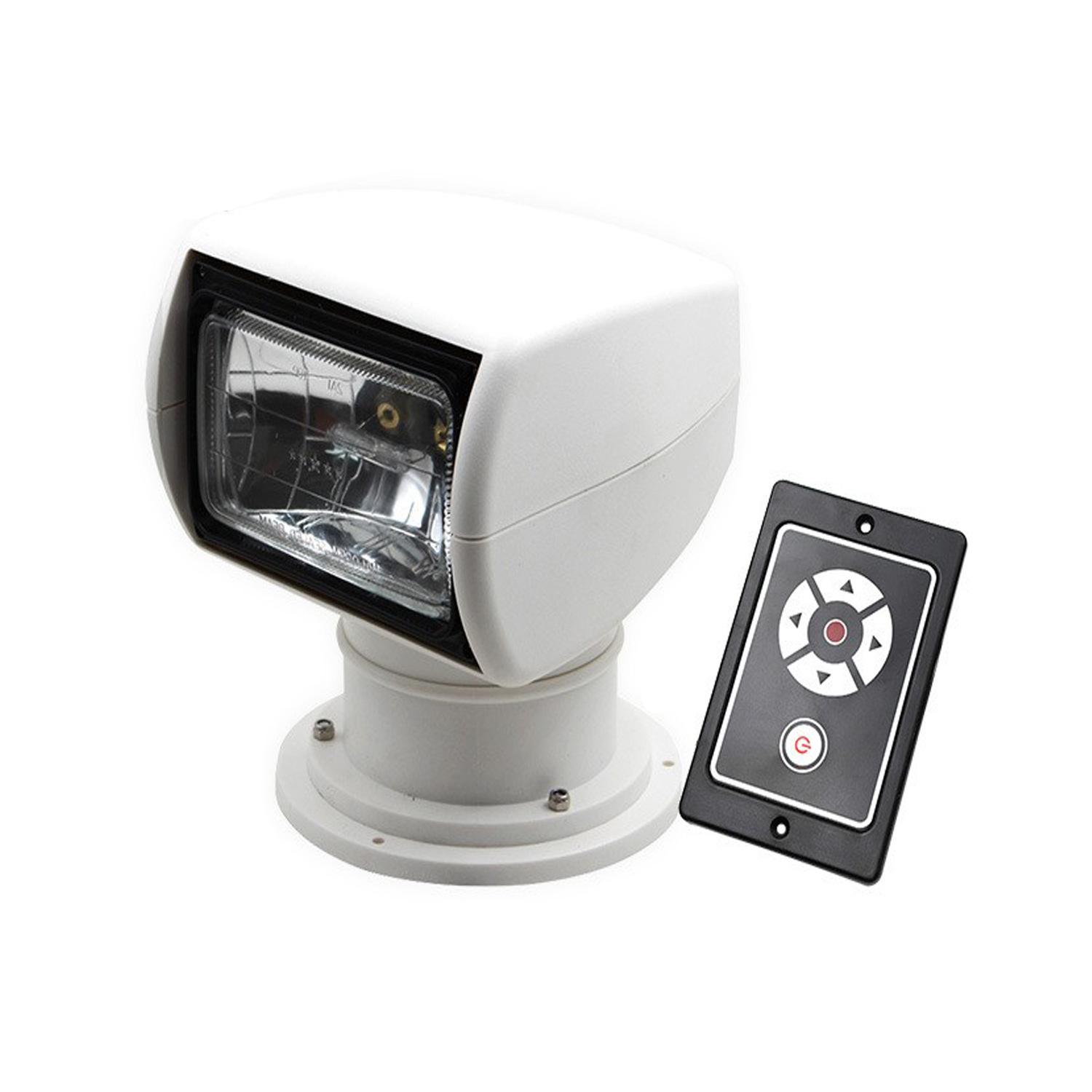 12V/24v 100W Boat Remote Control Spotlight Waterproof High Brightness Yacht Searchlight/high Power Speedboat Search Light 12V