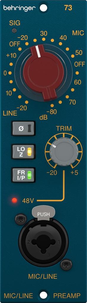 Behringer 73 500 Series Microphone Preamp with MIDAS Transformer Custom-Made