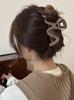 Premium Coffee-Colored Frosted Hairpin - Large All-Match Shark Clip for Elegant Hairstyles