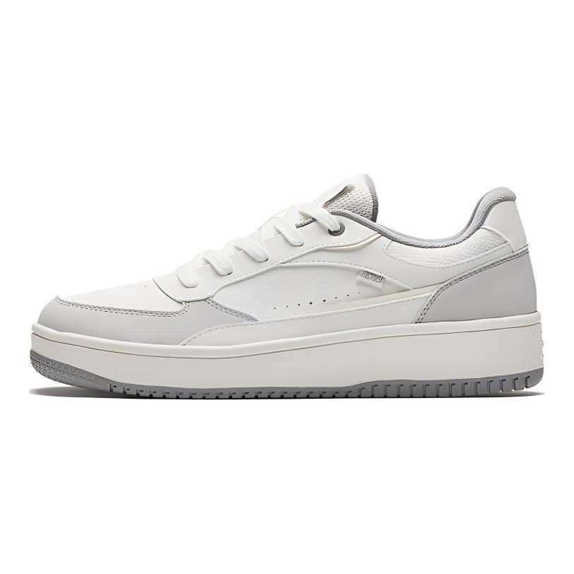 Anta Comfortable Versatile Wear-Resistant Non-Slip Low-Top Skate Shoes Men sneaker White Gray 912448018-1