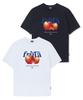 QUTON Fruit Apple Oversized Heavy Short Sleeve T-Shirt