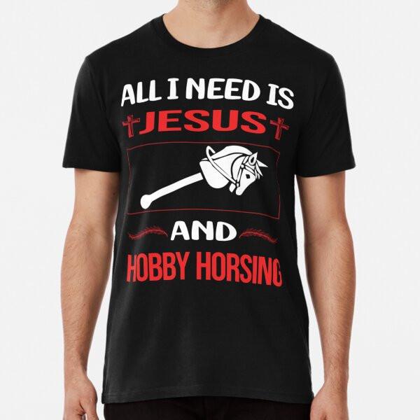 

Funny Jesus Hobby Horsing Horse T-Shirt S-5XL Best T-Shirt 4XL