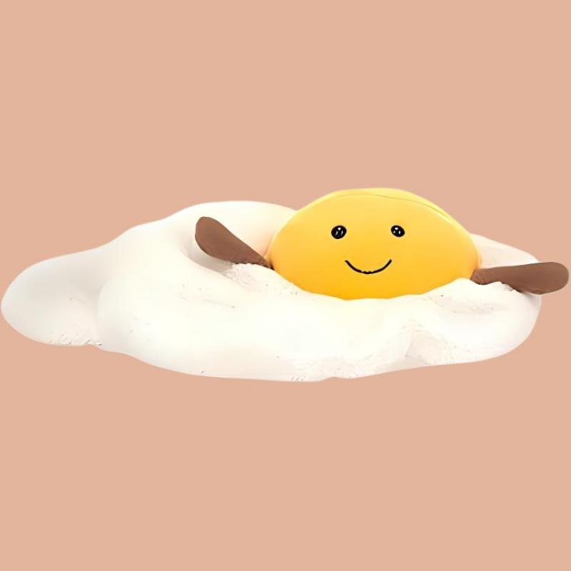 JELLYCAT Fun Food Series Poached Egg Soothing Doll Plush Doll 27cm High