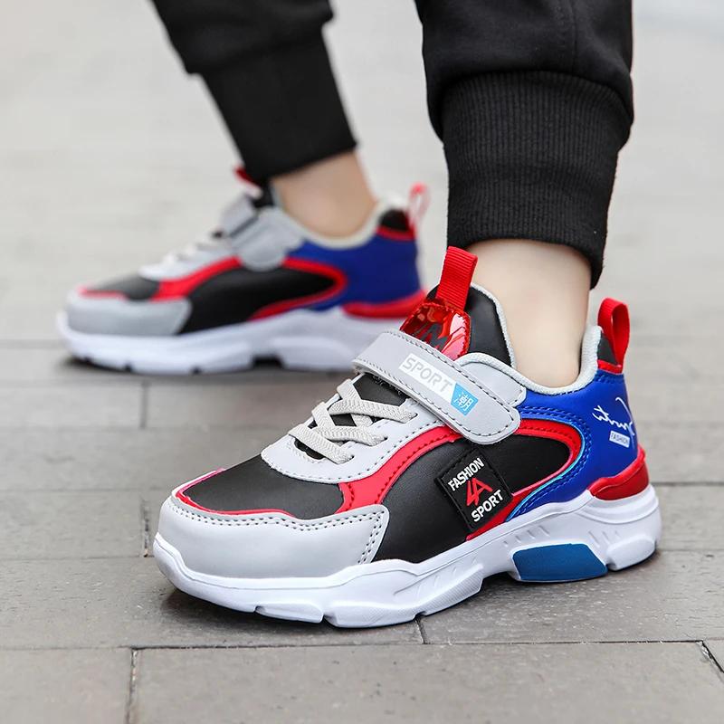 

Kids Running Shoes Boys Autumn New Fashion Leather Casual Walking Sneakers Children Breathable Comfort Sport Shoes Outdoor 37