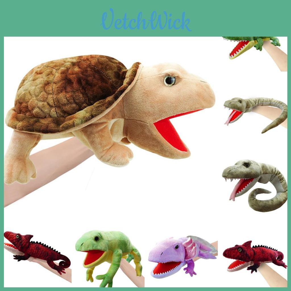 Adorable Lizard Puppet Plush Toy Soft Reptile Stuffed Animal For Kids Customizable Picture Design Short Plush 50cm Height