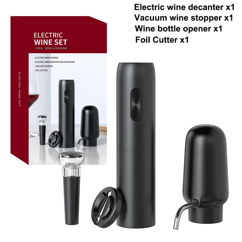 Electric Wine Aerator Wine Decanter Pump Dispenser Set Smart Wine Decanter Best Gift for Wine Lovers and Parties Wine Pourers