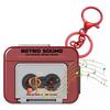 Creative Mini Tape Recorder Keychain, Vintage Recorder Tape Keychain