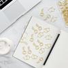 Hesena 120 Pcs Paper Clip Set, 60 Pcs House & 60 Pcs Key Shaped Paperclips for Office, Real Estate Agent,Realtors Gifts (Gold)