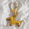 Mini Dachshund Dog Keychain Braided Lanyard Car Key Accessories  Women