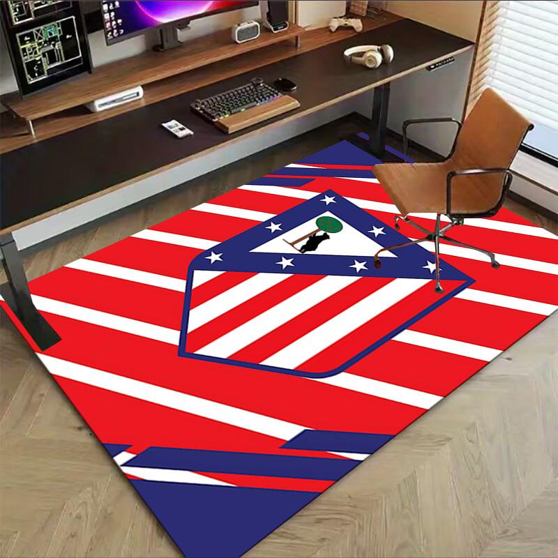 1PC Atletico Madrid Extra Large Non-Slip Floor Carpet, Office, Family, Bedroom, Studio - Large Area Rug Indoor Rugs, Vibrant Colors-A259