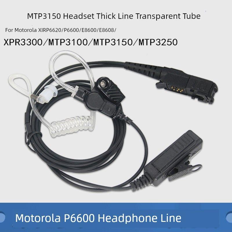 Căști Interfon Compatibile cu Motorola Xir P6600 6620 Mtp3100 3150 3250 Long Microphone Air Tube