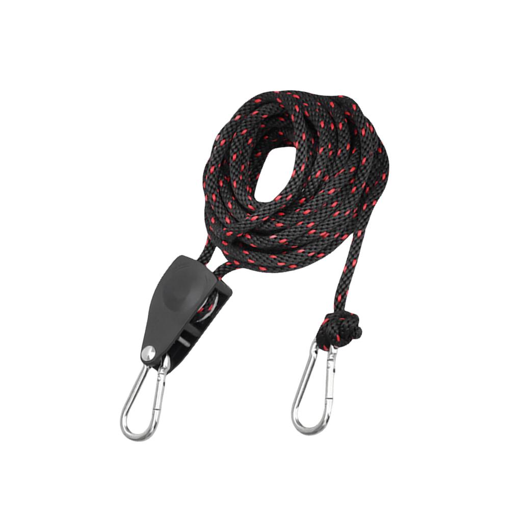 Tent Guy Rope with Pulley Quick Setup Outdoor Guy Lines Reflective Camping Rope with Adjuster for Camping Hiking