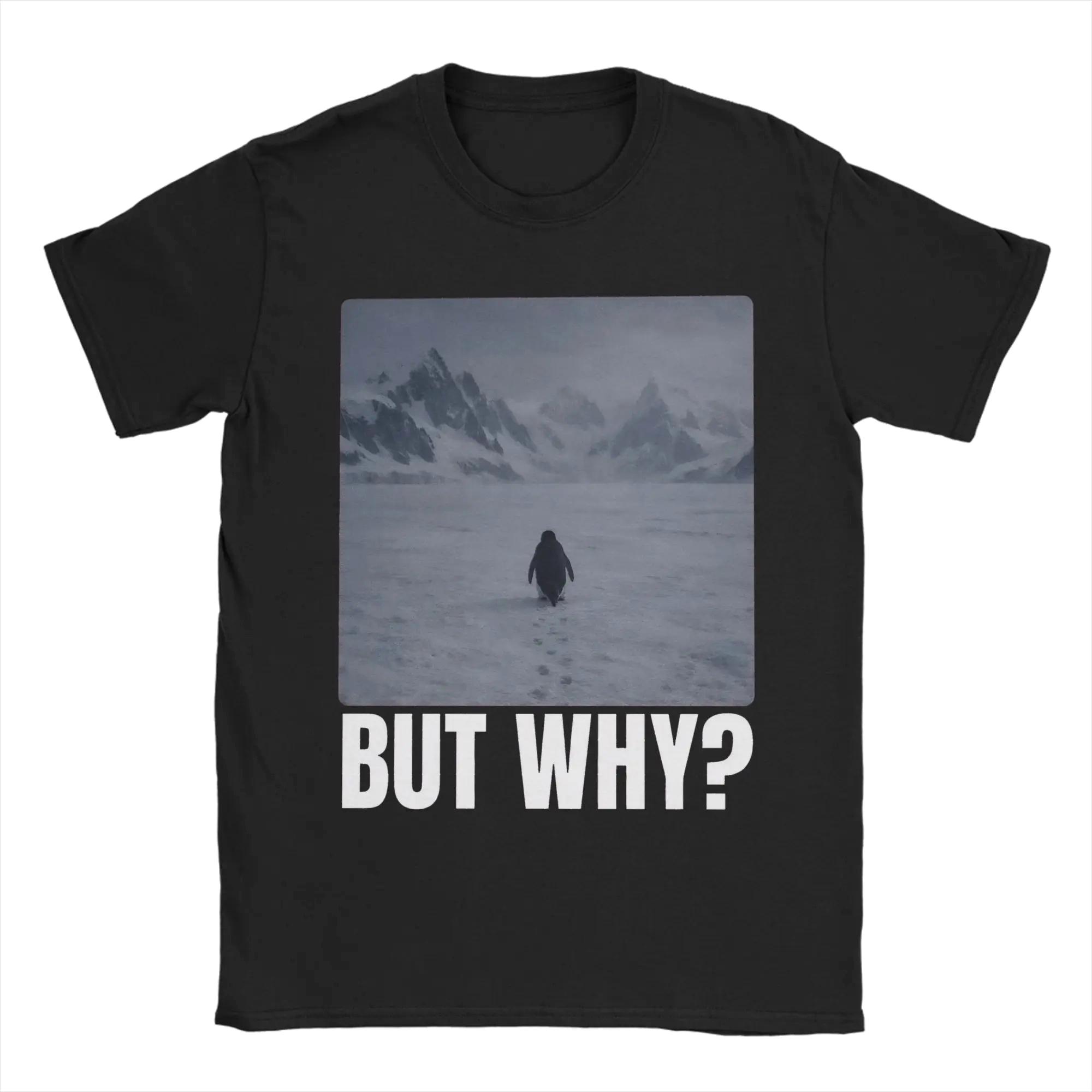

Nihilist Penguin But Why Printed T-Shirts Women Fashion Summer Tee Shirt Round Neck Short Sleeve Tops Vintage Arrival Clothes... S разноцветный