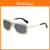 Metal Frame Sunglasses With Sparkling Rhinestone For Summer Party And Fashion