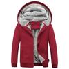 Men's Fleece-Lined Thickened Hooded Sweatshirt with Warm Oversized Jacket