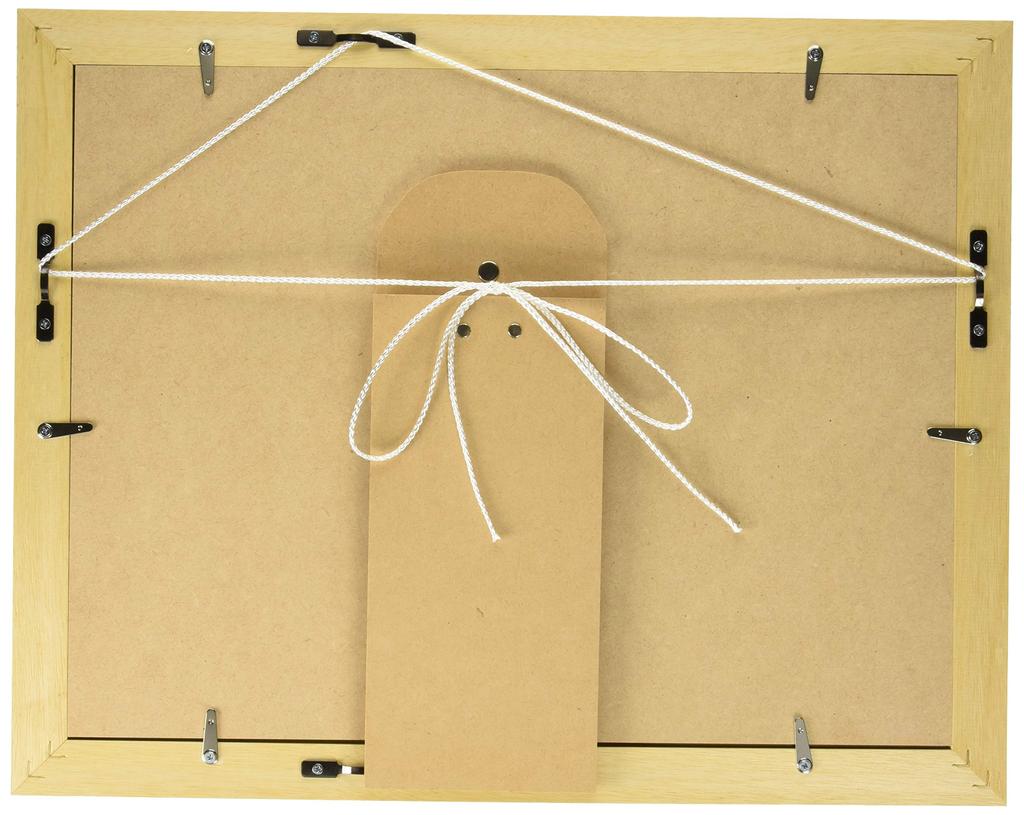 A.P.J. Plain Family Photo Frame with Mat, Natural, Taishi