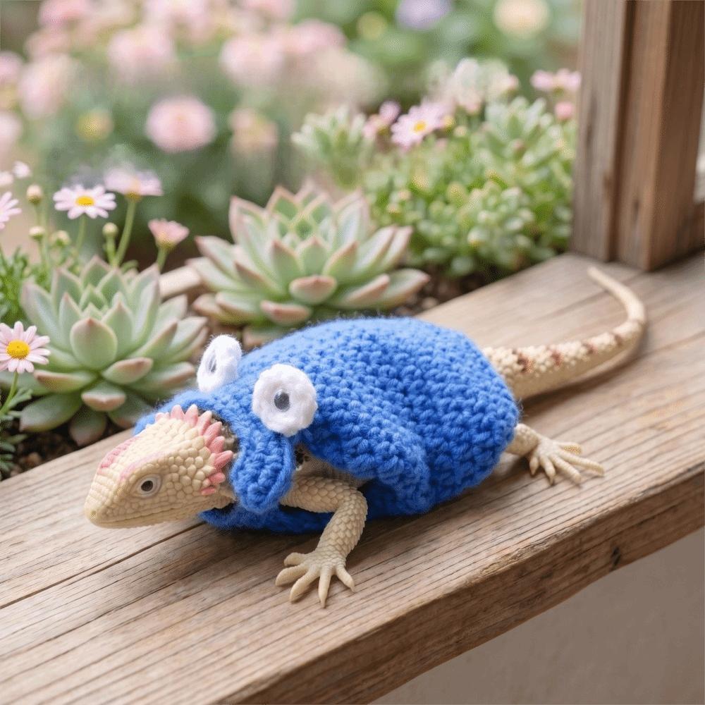 Cute Lizard Transformation Dress Flexible Fit Funny Small Pet Costumes Daily Display