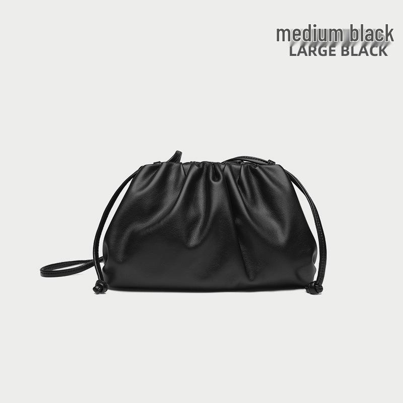 High-End Textured Cloud Dumpling Women's Shoulder Bag - Niche Pleated Design