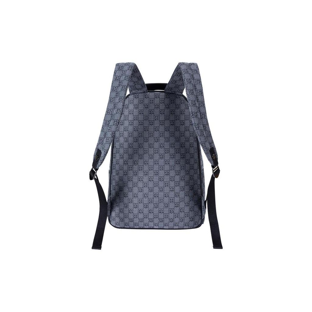 Jordan 2023 Winter Collection Brand Logo Zipper Checkered Print Backpack Unisex Backpack Gray Smoke-Gray FJ6784-070