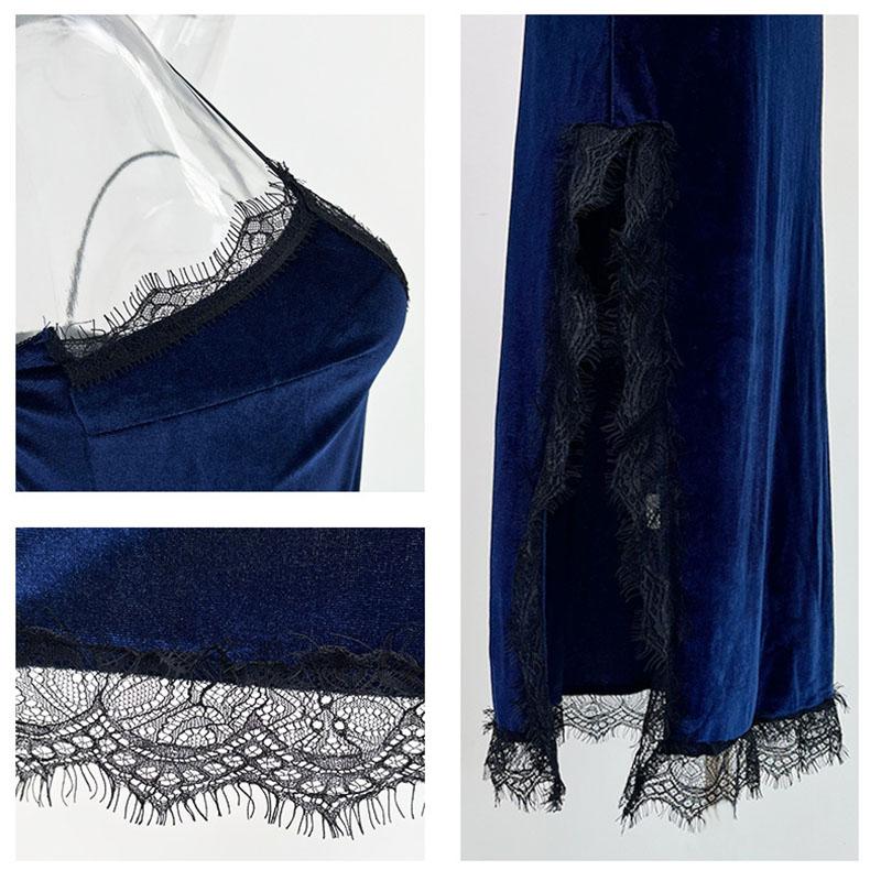 Négligé Velours Robe de Nuit Longue Vêtements de Nuit Vêtements de Nuit Robe de Nuit d'Été Vêtements de Nuit