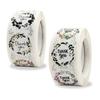 100-500pcs Flowers Round Thank You Stickers for Supporting Small Business Seal Labels for Thank You Cards,Wedding Party