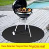 Tappetino ignifugo per griglia BBQ e braciere – Protezione ignifuga ad alta temperatura per deck e patio