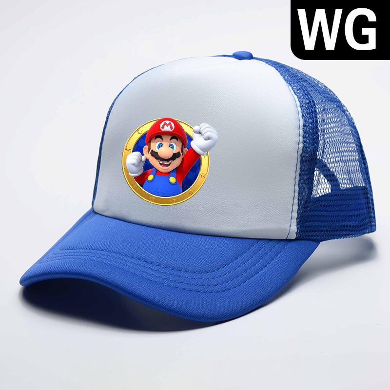 Children's Cartoon Mesh Baseball Cap - Sun Protection, Adjustable, One Size, Four Seasons