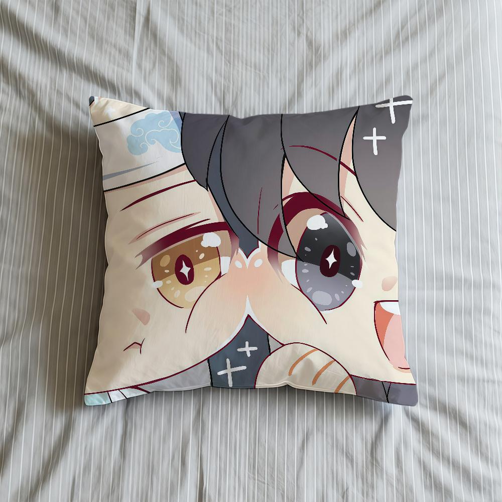Cushion Cover Soft Anime Mo Case Shi Sofa Dao Living Room Zu Cute Home Comfortable Office Decor Protective Pillow