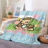 Line Dog M-maltese Blanket Warm And Soft Suitable For Bedroom Living Room Sofa Bed Office Travel Camping