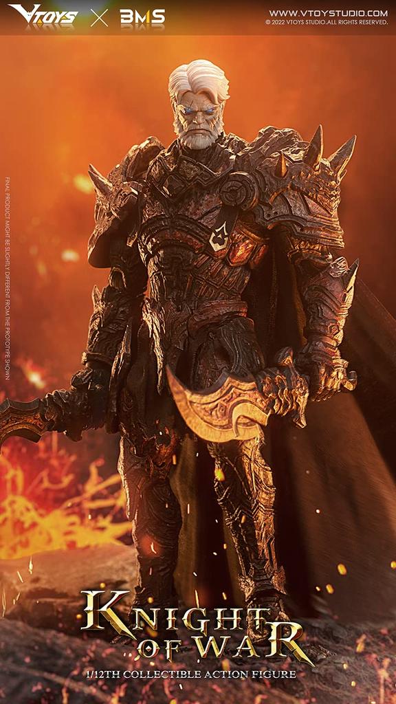 VTOYS X BMS VSD005 Knight of War 1/12 Scale Pre-painted Action Figure Made of POM, ABS, and PVC