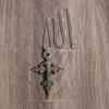 Vintage Gothic Skull Jesus Cross Pendant Necklace Catholic Jewelry for Men Punk Religious Amulet Necklace