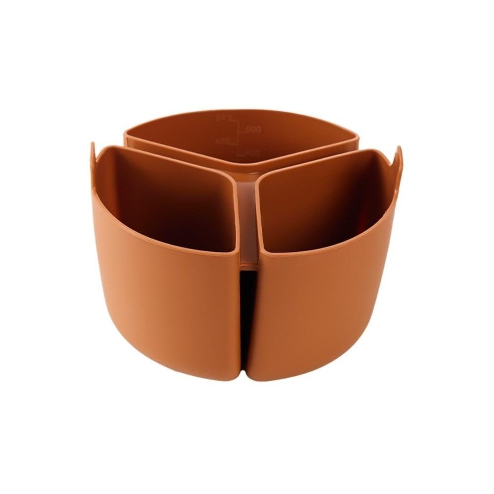 

Large Capacity Divided Stewpot Anti-slip Bottom Combination Cooking Steaming Pan Slow Cooker кофейный