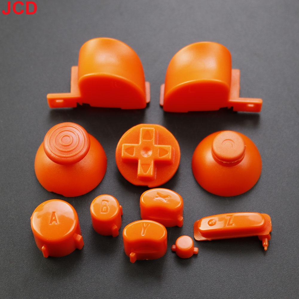 JCD 1 ensemble Ensemble complet Boutons Claviers L R ABXY Z Avec Capuchons de Joysticks 3D Pour GameCube Pour NGC Boutons Directionnels Boutons Marche Arrêt Remplacement