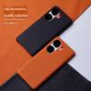 iQOO Neo9 & Neo9 Pro Genuine Leather Cowhide Lychee Pattern Half-Cover Case