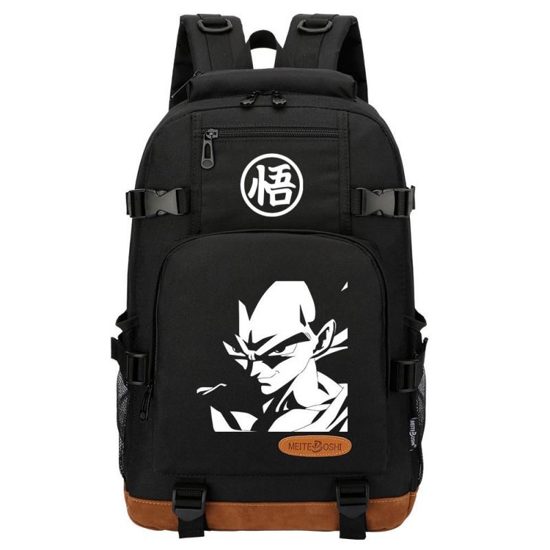 Dragon Ball Print Oxford Backpack School College Travel Lightweight Dual-Strap Laptop Bag Unisex 20L Capacity