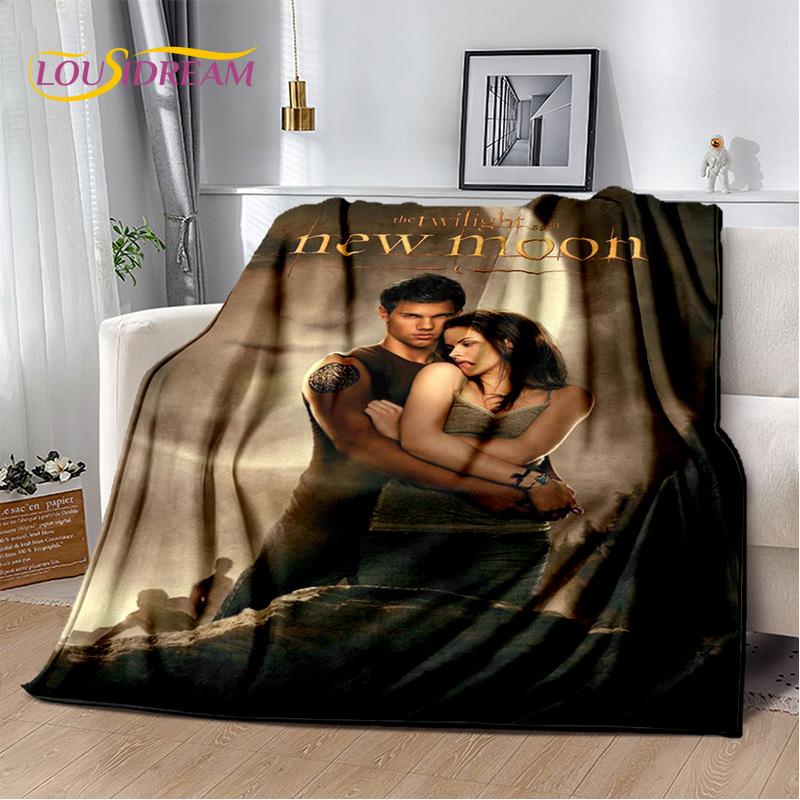 Twilight Saga Series Edward Bella Movie Soft Blanket,Soft Throw Blanket for Home Bedroom Bed Sofa Picnic Travel Cover Child Gift