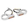 Front Fork LED Turn Signal Light High Brightness Stability Fork Clamp Indicators Lights for 41MM Fork