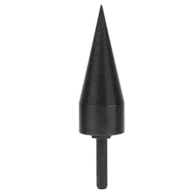 Black Triangle Shank Firewood Split Drill Bit Chop Tool for Electric Drill (42mm)