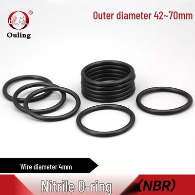 Nitrile O-ring, Oil-Resistant, Waterproof, Diameters: 42-70mm X 4mm