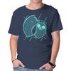 Unisex Crew Neck T-Shirt Ghosts Time Graphic Short Sleeve Casual Tee